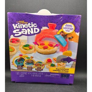 The One & Only Kinetic Sand SquishPizza Playset For Kids 5+ With 1 Pound Sand